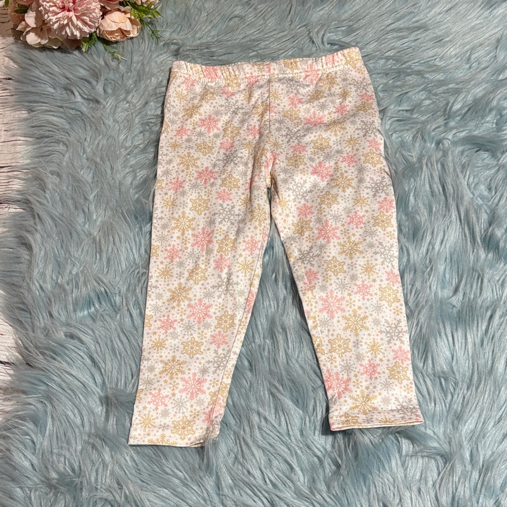 Just Lizzy Snowflake Pattern Leggings sz 24M